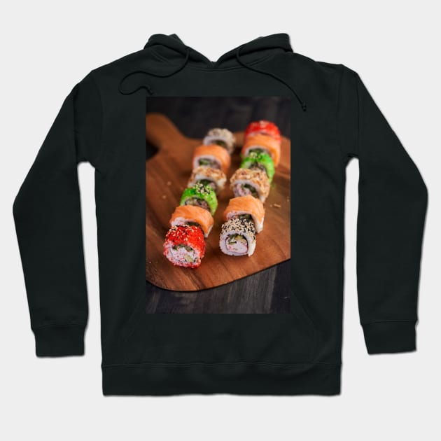 Variety of sushi freshly prepared Hoodie by naturalis